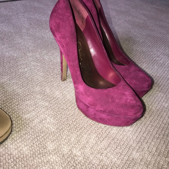 Jessica Simpson Wine Heels - Picture 2 of 2